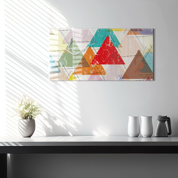 Orologio rettangolare Triangoli motivo geometrico