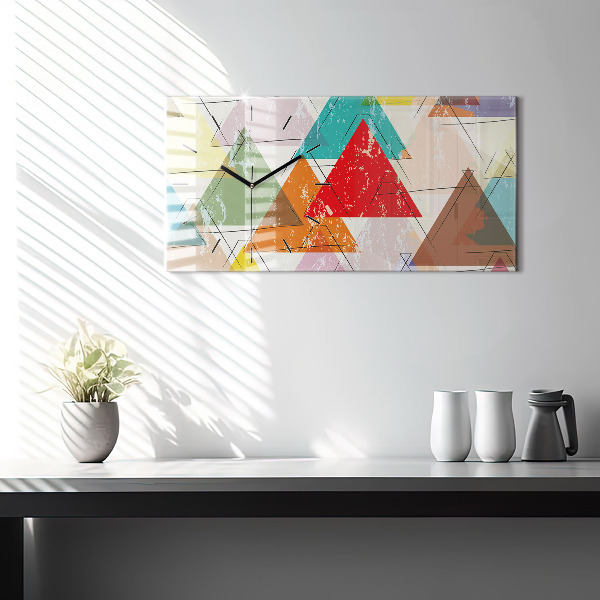 Orologio rettangolare Triangoli motivo geometrico