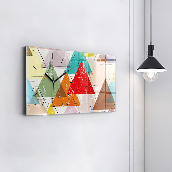 Orologio rettangolare Triangoli motivo geometrico