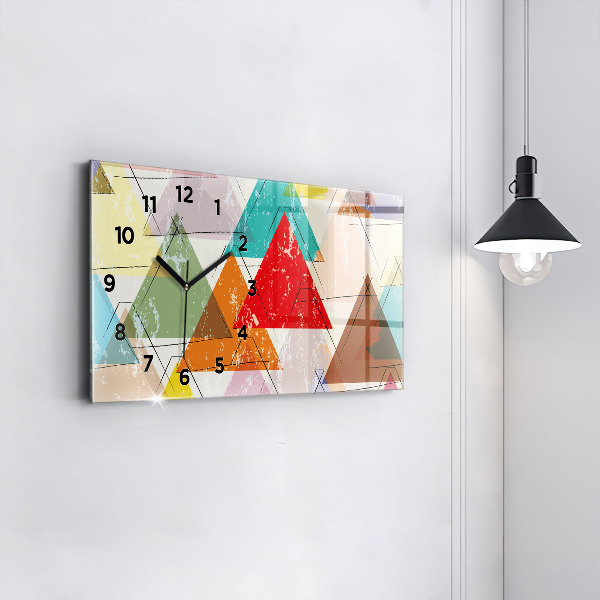 Orologio rettangolare Triangoli motivo geometrico