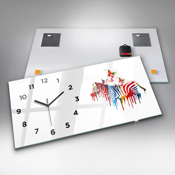 Orologi orizzontali Zebra colorata