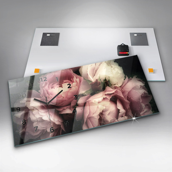 Orologi orizzontali Mazzo di rose rosa