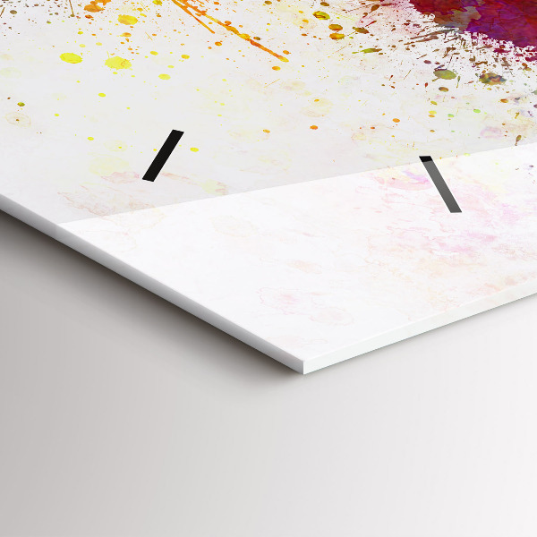 Orologi orizzontali Mappa del mondo ad acquerello