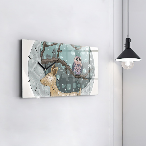 Orologi orizzontali Animali notturni Luna