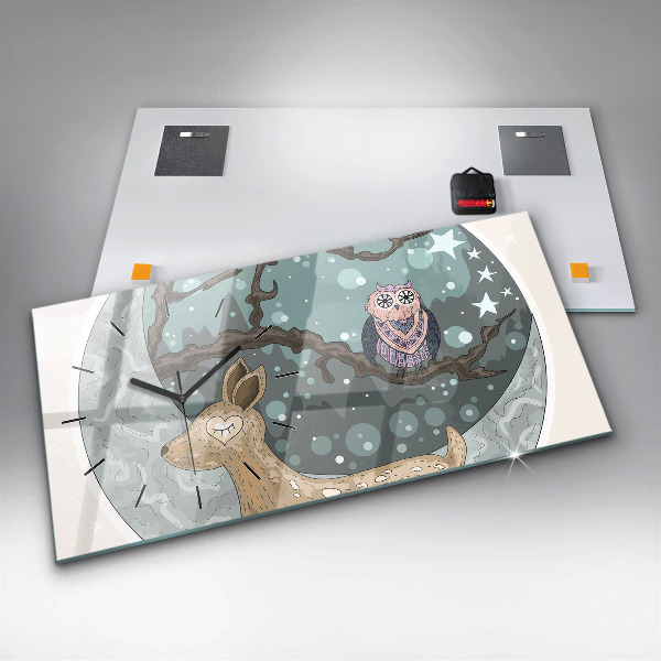 Orologi orizzontali Animali notturni Luna