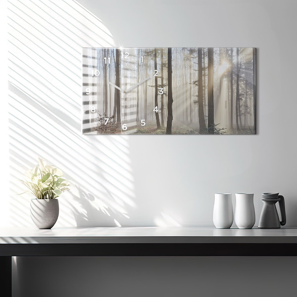 Orologi orizzontali Foresta nella nebbia
