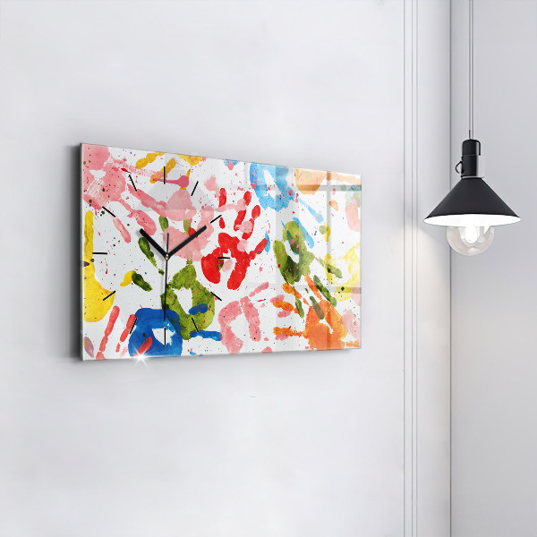 Orologi orizzontali Impronte di mani di bambini