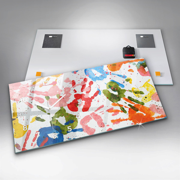 Orologi orizzontali Impronte di mani di bambini