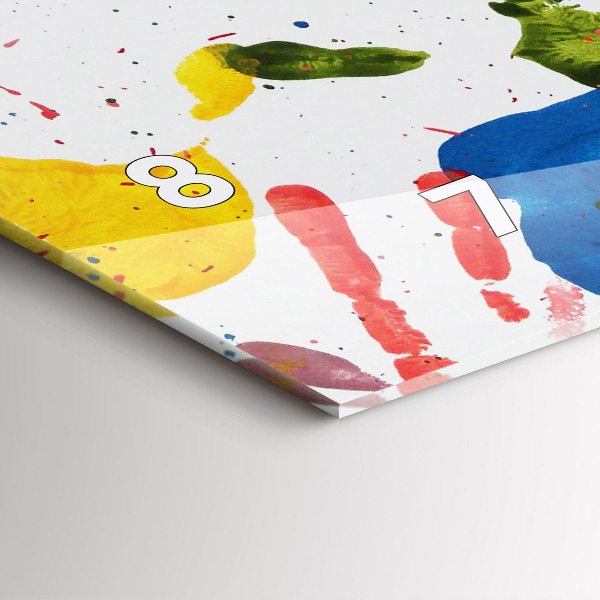 Orologi orizzontali Impronte di mani di bambini