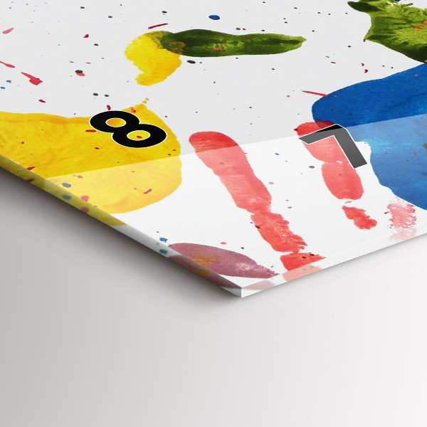 Orologi orizzontali Impronte di mani di bambini