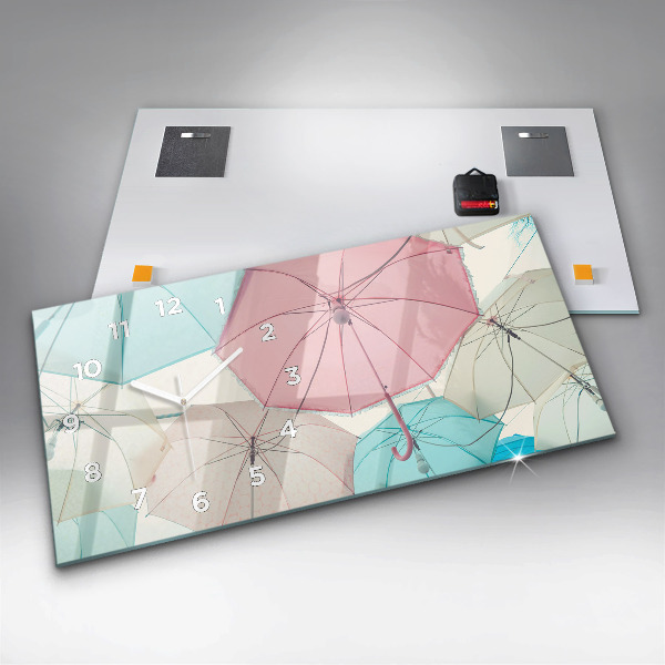 Orologi orizzontali Ombrelli pastello