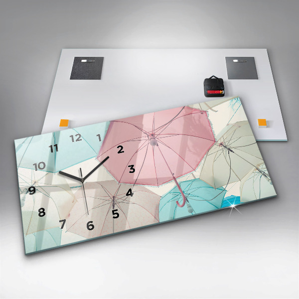 Orologi orizzontali Ombrelli pastello