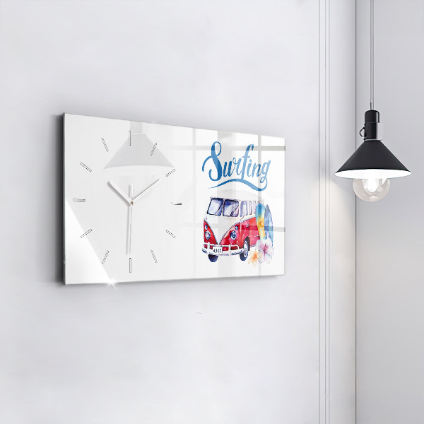 Orologi orizzontali Cartello auto e surf