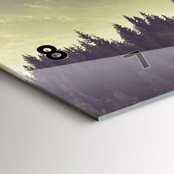 Orologi orizzontali Pendii montuosi nebbiosi