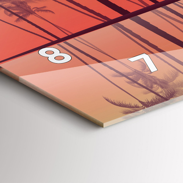 Orologi orizzontali Palme tropicali