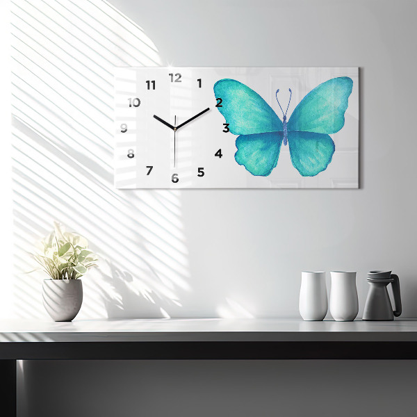 Orologi orizzontali Farfalla estiva turchese