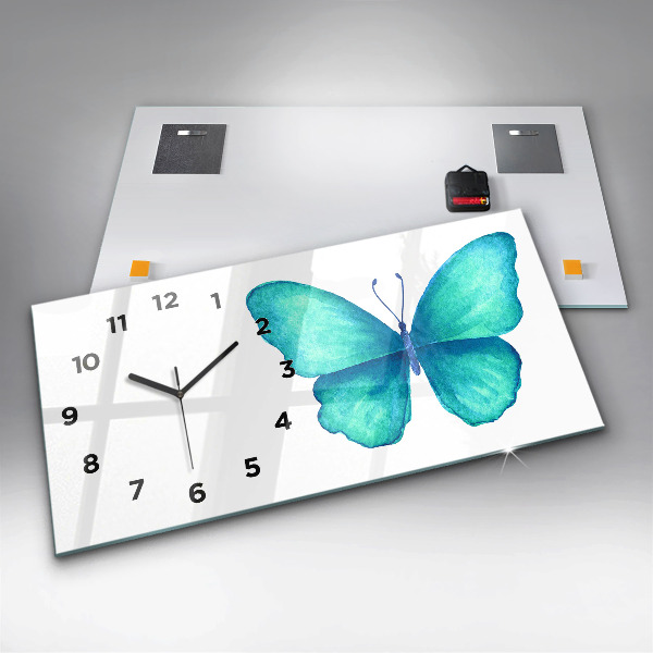 Orologi orizzontali Farfalla estiva turchese