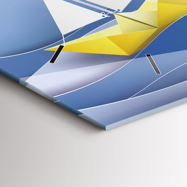 Orologi orizzontali Barche a vela colorate origami