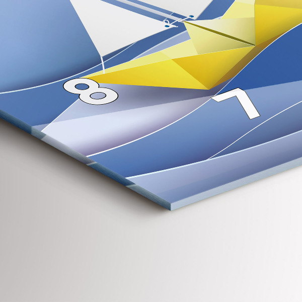 Orologi orizzontali Barche a vela colorate origami