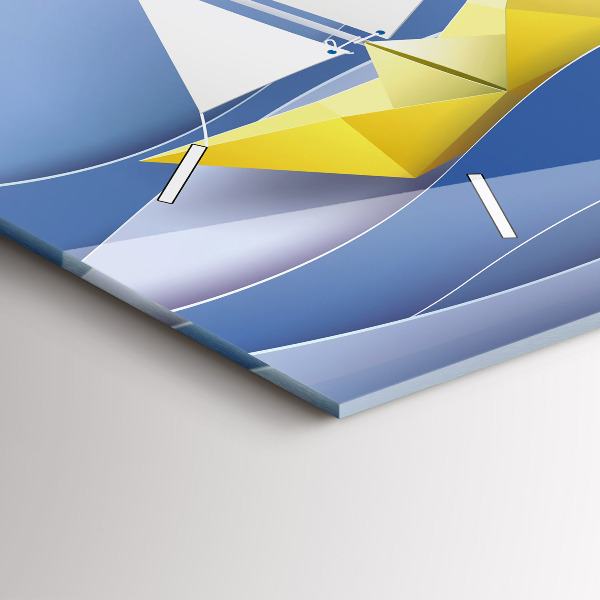 Orologi orizzontali Barche a vela colorate origami