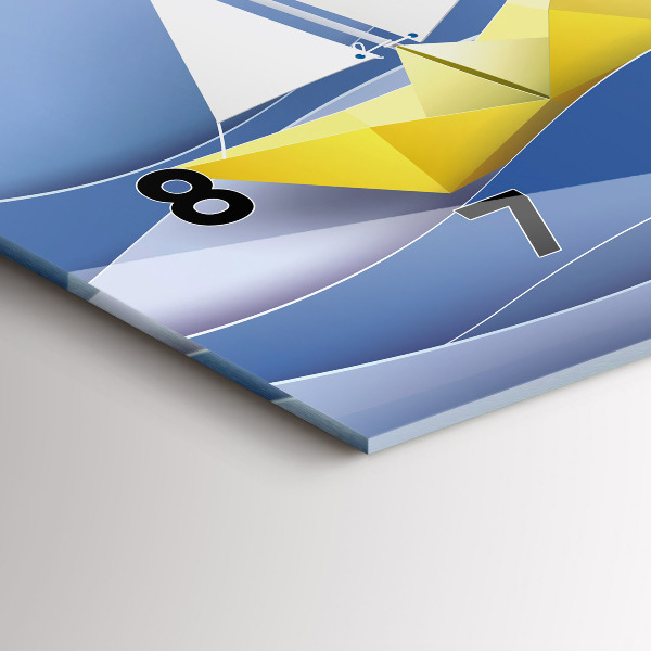Orologi orizzontali Barche a vela colorate origami