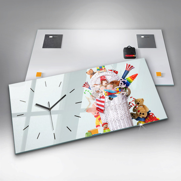 Orologi orizzontali Cesto di vimini con giocattoli