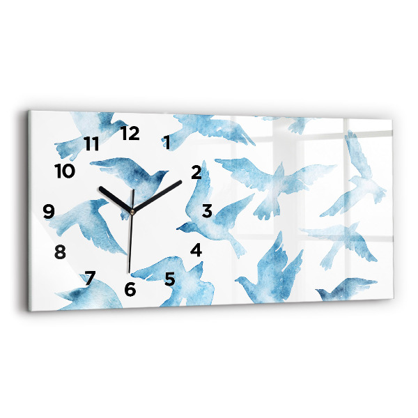 Orologi orizzontali Uccelli blu volanti