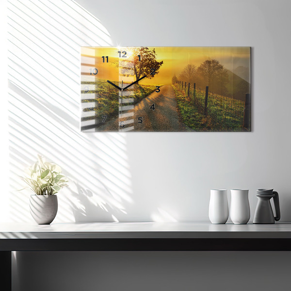 Orologi orizzontali Nebbia all'alba