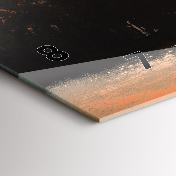 Orologi orizzontali Vacanze al tramonto con le palme