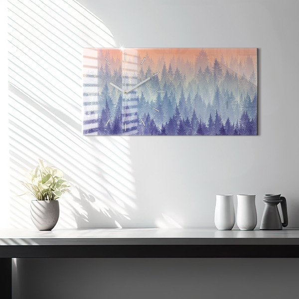 Orologi orizzontali Foresta nella nebbia