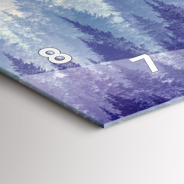 Orologi orizzontali Foresta nella nebbia