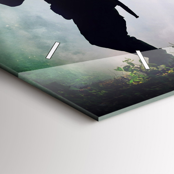 Orologi orizzontali Soldati dell'esercito nella foresta