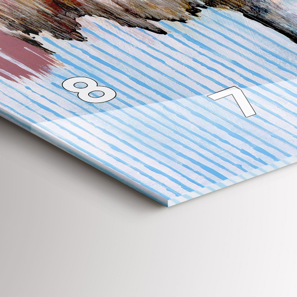 Orologio rettangolare Astrazione