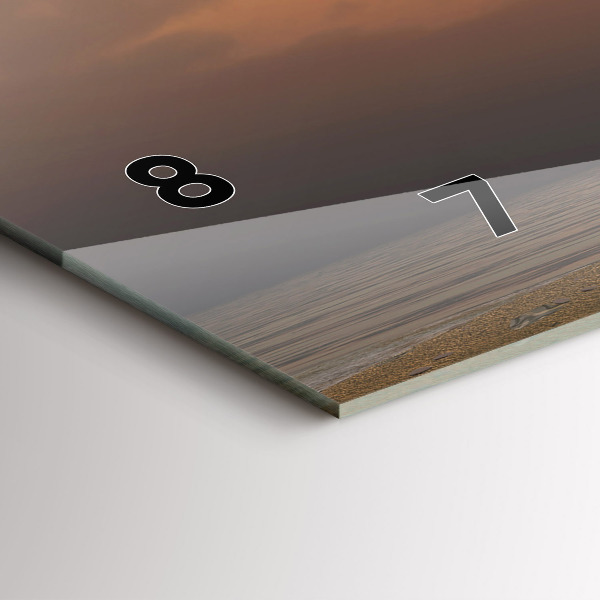 Orologio rettangolare Animali Tramonto