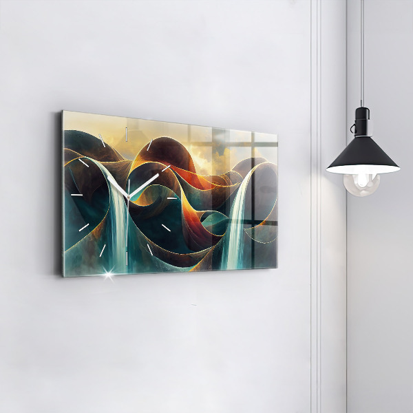 Orologi orizzontali Sfondo cascata che scorre