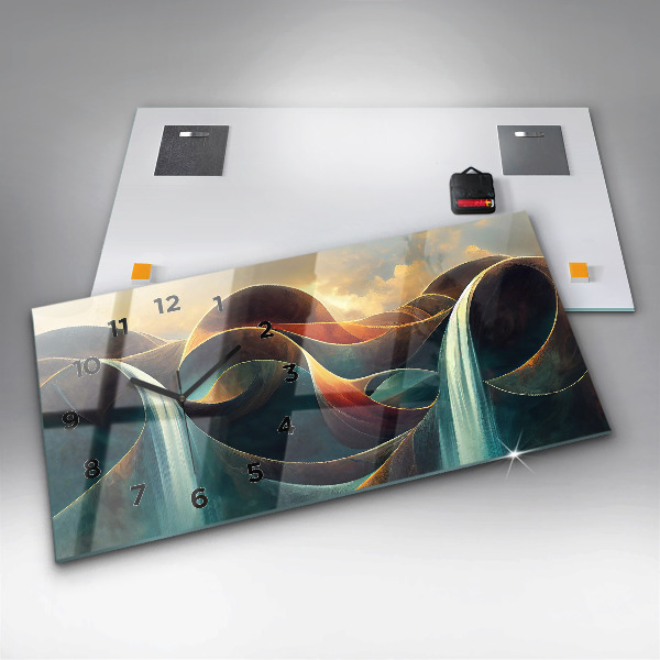 Orologi orizzontali Sfondo cascata che scorre