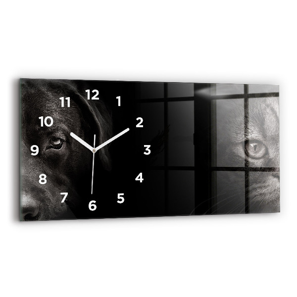 Orologio rettangolare Cane e gatto Scottish Fold