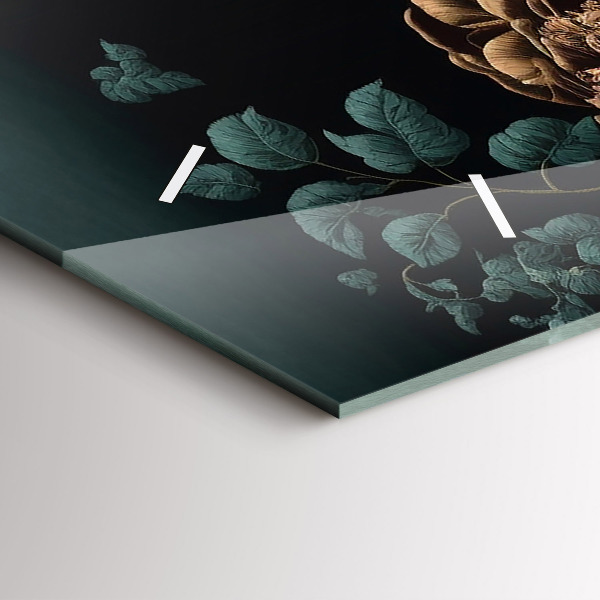 Orologi orizzontali Fiori e farfalle dorate