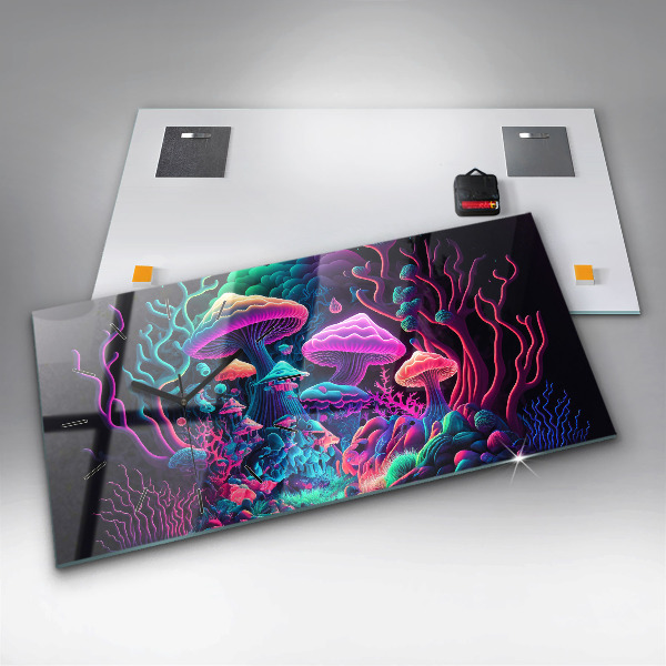 Orologi orizzontali Funghi al neon