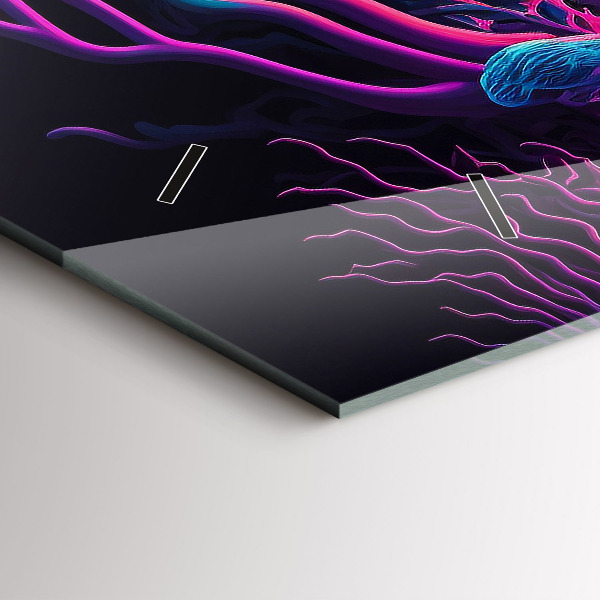 Orologi orizzontali Funghi al neon