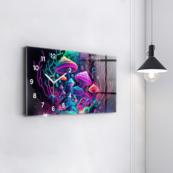 Orologi orizzontali Funghi al neon