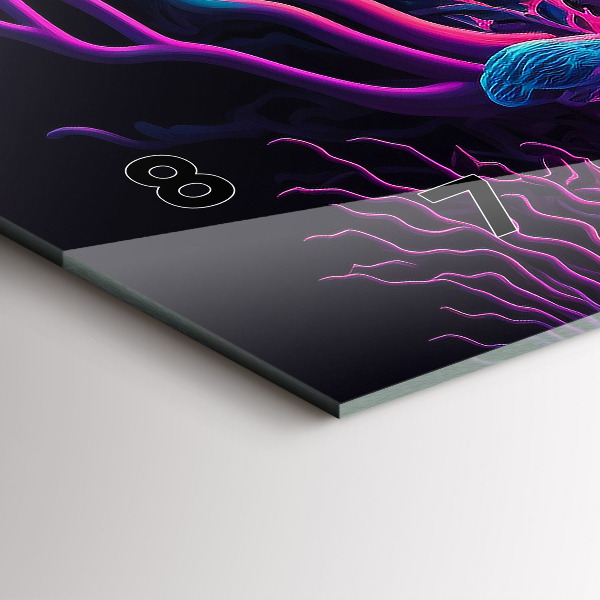 Orologi orizzontali Funghi al neon