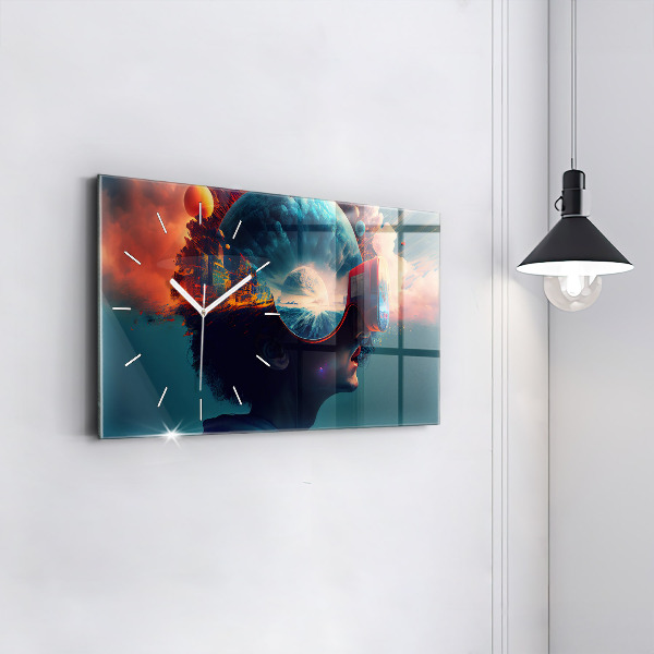 Orologi orizzontali Mondo virtuale futuristico