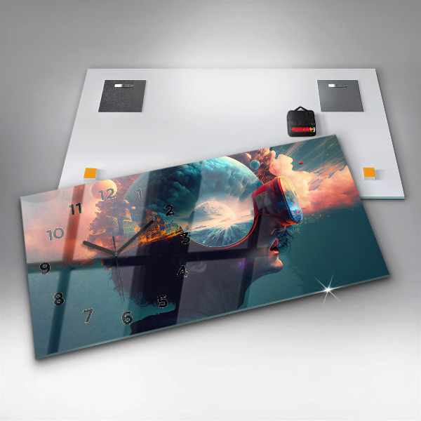 Orologi orizzontali Mondo virtuale futuristico