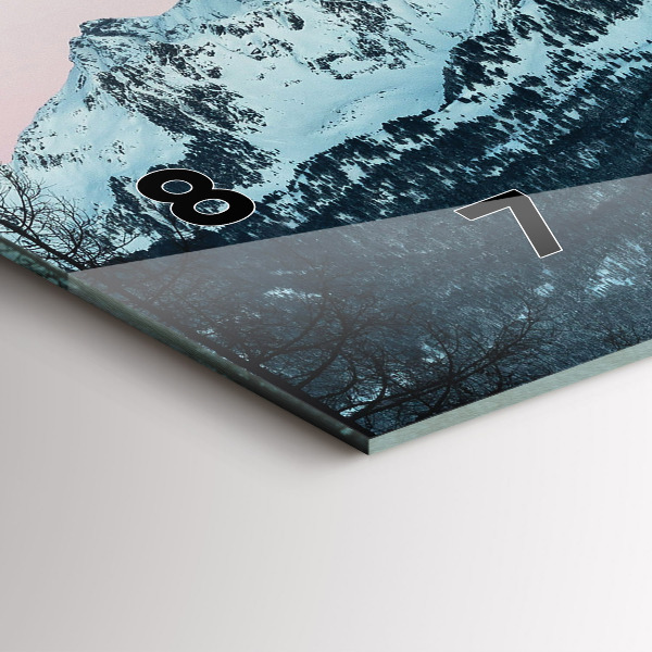 Orologi orizzontali Catena montuosa in inverno