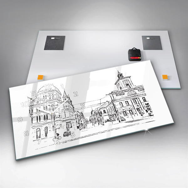 Orologi orizzontali Illustrazione della città di Poznań