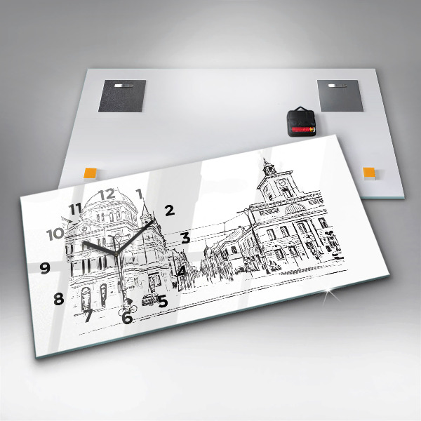 Orologi orizzontali Illustrazione della città di Poznań