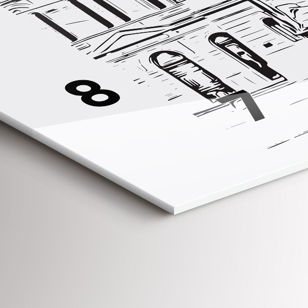 Orologi orizzontali Illustrazione della città di Poznań