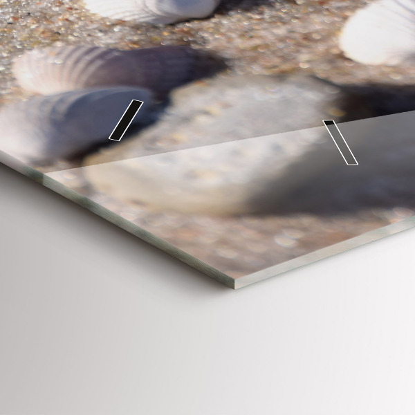 Orologio rettangolare Conchiglie sulla spiaggia