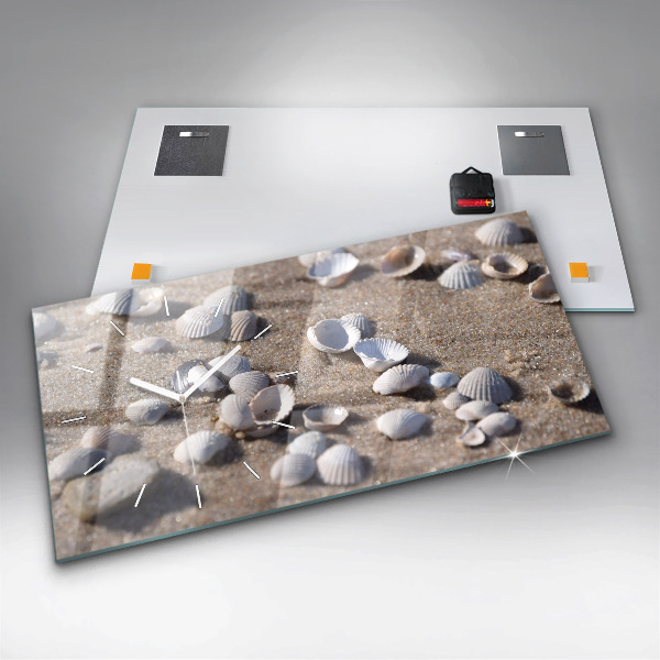 Orologio rettangolare Conchiglie sulla spiaggia